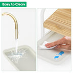 Laundry Detergent Holder Liquid Laundry Detergent Riser and Stand with Drip Tray for Laundry Room Organization (Tilted-White) - style: Tilted-White