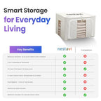 24L Pack Of Two Clothes Storage Bin, Foldable Blanket Storage Bags with Zippers, Under Bed Storage Box, Clear Window and Reinforced Handles, Bed Sheets Storage Box