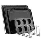 Pot Lid Organizer, Kitchen Pot Lid Rack Holder, Rest Cutting Board, Baking Sheet, Stainless Steel (Silver, 1) - color: Silver