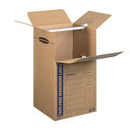 Bankers Box Tall Wardrobe Box 3 Pack, Tape-Free Design, 24" x 24"x 40"(7710501) - style: Tape-Free Large