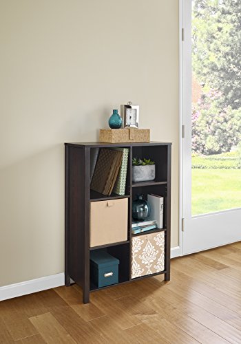 ClosetMaid 16055 Premium Adjustable 6-Cube Organizer, Black Walnut - color: Black Walnut, size: 6-Cube