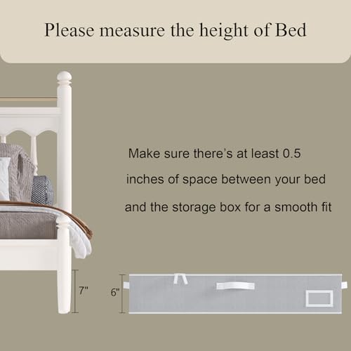 Under Bed Storage, Under Bed Storage Containers Bins for Clothes, Large Linen Underbed Closet Organization Bins, 2 Pack Collapsible Underbed Bin Dorm for Clothes, Sweater, Gray - color: Gray, size: 33"L x 17"W x 6"H