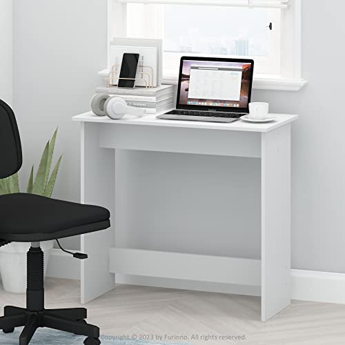 Furinno Simplistic Study Table, White - color: White, size: 31.3" x 15.4"