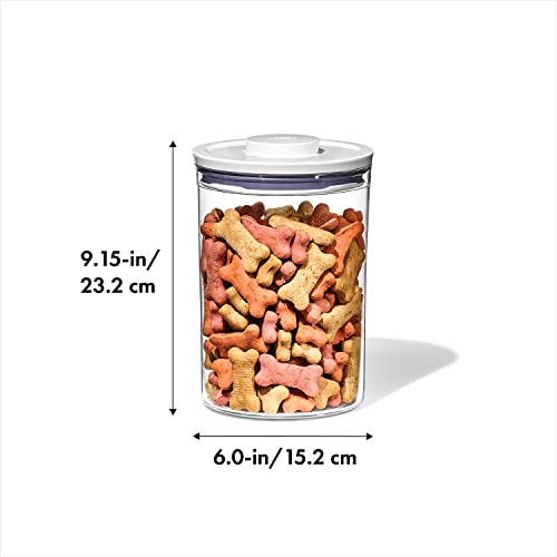 OXO Good Grips Pet POP Container – 3.3 Qt/3.1 L |Ideal for up to 3lbs of Dog Food or 2.5lbs of Cat Food | Airtight Dog and Cat Food Storage Container | BPA Free - size: Pet POP 3.3 Qt