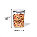 OXO Good Grips Pet POP Container – 3.3 Qt/3.1 L |Ideal for up to 3lbs of Dog Food or 2.5lbs of Cat Food | Airtight Dog and Cat Food Storage Container | BPA Free - size: Pet POP 3.3 Qt