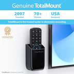 TotalMount Hole-Free Remote Control Holder – Eliminates Need to Drill Holes in Your Wall (Black, Quantity 1) - color: Black