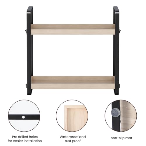 HNRLOY Bathroom Counter Organizer,Bathroom Countertop Organizer,Counter Shelf,Countertop Storage,Organization and Storage,Makeup Shelf,Sink Caddy(Burlywood 2 Tier) - color: Burlywood 2 Tier