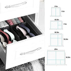homyfort Dresser Drawer Organizer, Foldable Cloth Storage Box Closet Cube Basket Bins Containers Divider with Drawers for Underwear, Bras, Socks, Ties, Scarves, Set of 6, Grey - style: 6pack Solid Grey