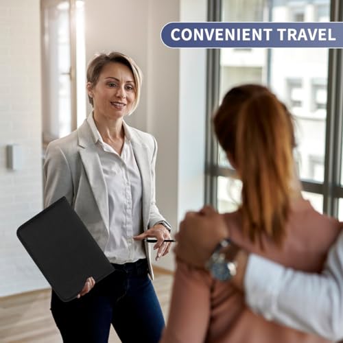Portable Zippered Key Case,Organizer Waterproof Key Binder with 24 Key Hooks and Tags,Portable Key Storage for Rental Management Real Estate Sales Hotel Executives and Car Service - size: 24 Keys