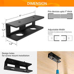 3 PCS Under Desk Laptop Mount with Anti-Scratch Felt Board Under Desk Laptop Holder Tray Durable Under Desk Shelf for Laptop Thick up to 1.15” - size: 3pcs-1 Pack