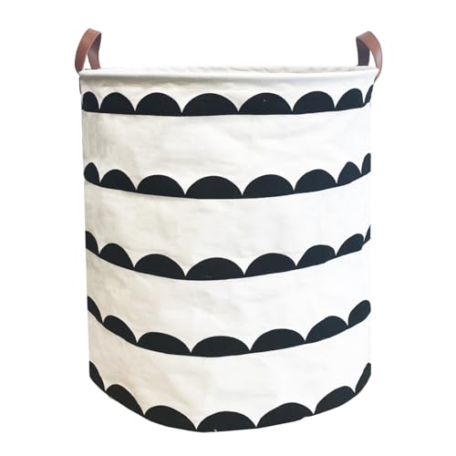 Waterproof Laundry Hamper Collapsible Laundry Basket Leather Handle Laundry Bag Large Clothes Storage Toy Organization for Bathroom Bedroom Laundryroom College Dorms (Hege-003) - color: Hege-003