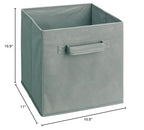ClosetMaid 58657 Cubeicals Fabric Drawer, Gray - color: Gray, size: 1-Pack, style: 1-Pack