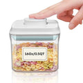 Bop Top Airtight Food Storage Containers with Lid 2 Cups / 16 oz | Kitchen Canister Sets | Air Tight Pantry Container | Pop Top Dry Food Storage Containers for Snacks, Sugar, Flour, Baking, Pasta - color: 16 oz