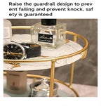 Gold Storage Rack, Bathroom Table Shelf, Perfume Tray, Beautiful Appearance, Super Capacity, Complete Your Daily Storage (QS-20-1) (QS-21)