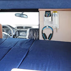 Bedside Shelf Caddy Drink Beer Holder Can Wall Mounted | Adhesive Stick On | 3 Hooks Drain Hole Design Cellphone Organizer | Gaming RV Boat Bedroom Office