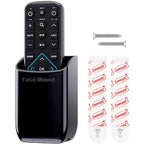 TotalMount Hole-Free Remote Control Holder – Eliminates Need to Drill Holes in Your Wall (Black, Quantity 1) - color: Black