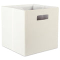 DII Collapsible Polyester Storage Cube, Solid, Lightweight and Durable, Small Square, 11x11x11, Off-White - color: Off White, size: Small Square, 11x11x11"