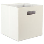 DII Poly-Cube Storage Collection Hard Sided, Collapsible Solid, Large, Off White - color: Off White, size: Large Square, 13x13x13"