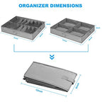 Under Bed Shoe Storage Organizer Set of 2, Fits 16+4 Pairs Boots Total, Underbed Shoe Box Storage Containers w/ Reinforced Handles, Clear Foldable Shoes Organizer Adjustable Dividers w/ Bottom Support - size: 16+4 Cells (Adjustable Dividers)