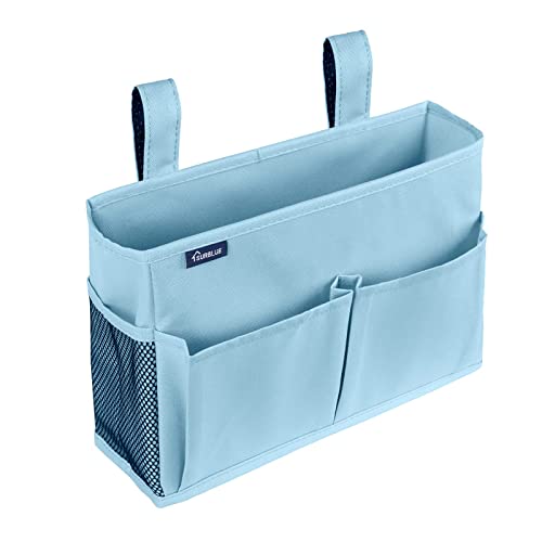 Surblue Bedside Caddy Hanging Organizer Bedside Storage Bag for Bunk and Hospital Beds (Small, Skyblue) - color: Skyblue, size: Small