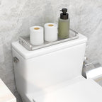 FEILERN Toilet Paper Basket,Toilet Paper Storage for Toilet Tank, Bathroom, Kitchen Counter (Silver) - color: Silver