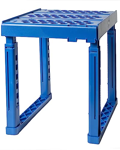 Piffny Locker Organizer Shelf， Adjustable Width and Height, Stackable, Ideal Locker Shelf for School, Office, Gym Lockers, or Even Kitchen Cabinets & Under Sink Organization (Blue) - color: Blue