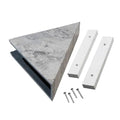 Palisade Vinyl Waterproof Corner Shower Shelf in Silver Lake - color: Silver Lake
