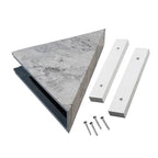 Palisade Vinyl Waterproof Corner Shower Shelf in Silver Lake - color: Silver Lake
