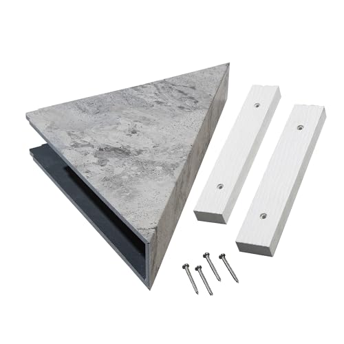 Palisade Vinyl Waterproof Corner Shower Shelf in Silver Lake - color: Silver Lake