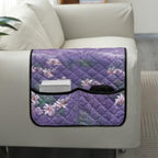 Lavender Daisy Glitter Print Arm Rest Cover for Sofa Dustproof Arm Covers for Recliner, Chair Anti-Scratch Couch Arm Cover for Pet Dog Cats Easy to Install - color: Lavender Daisy Glitter