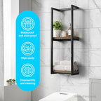 Towel Racks for Bathroom, 2 Tier Wall-Mounted Towel Rack, Home Decor Shelf, Space-Saving Organizer Rack for Household, Bathroom, and Bedroom