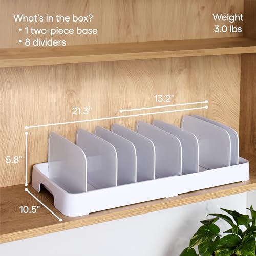 YouCopia StoraLid Expandable Food Container Lid Organizer with Tall Dividers, 40 Lid, Premium Edition - size: Expandable Premium