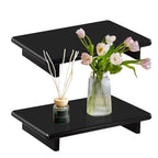 Acrylic Soap Dish Tray for Kitchen Sink and Bathroom Counter, Black Soap Holder for Sponge Perfume Candles Plants, 9 x 5.9x1.5 Inch - size: Black-Large-9 x 5.9 x 1.5 inch