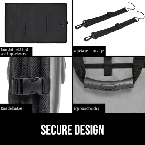GORILLA GRIP Trunk Organizer for SUV and Cars, Large Capacity Collapsible Car Trunk Storage Organizer, Heavy Duty Car Accessories, Gifts for Mom and Dad, Slip & Water Resistant Multi Compartment Gray - color: Gray