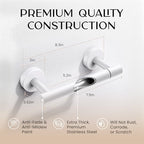 Day Moon™ - Toilet Paper Holder - Modern Roll Holder for Bathroom - 1 Pack - Wall Mount - Classic, White - color: White, size: Classic 1 Pack