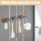 Mop and Broom Holder Wall Mount,Command Broom Holder Hanger Wall Mount,Tool Hangers for Garage Wall