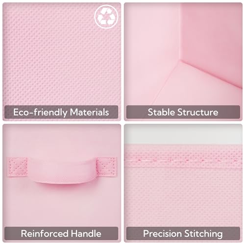GRANNY SAYS 13 Inch Cube Storage Bins, Colorful Cube Storage Organizer, Fabric Storage Bins, Storage Cubes for Shelves, Closet, Toy Storage Bins for Kids Room, Play Room, Colour, 8-Pack - color: Pastel, size: 13 Inch-8 Pack