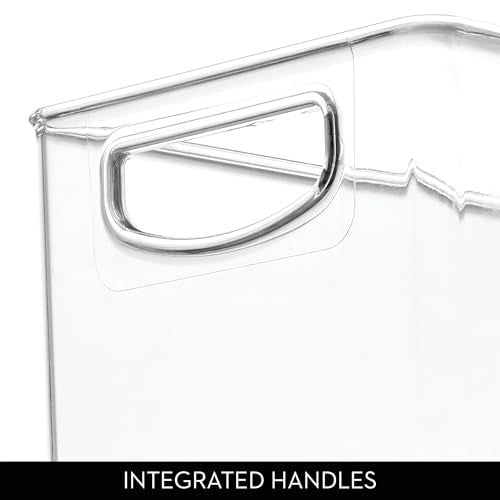iDesign Plastic Stackable Pantry Bin for Kitchen Cabinets or Fridge, Set of 2, Clear, Made in USA - style: Pack of 2