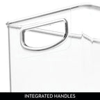 iDesign Plastic Stackable Pantry Bin for Kitchen Cabinets or Fridge, Set of 4, Clear, Made in USA - style: Pack of 4