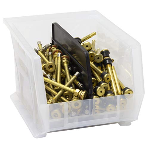 Akro-Mils 40239 Plastic Length Dividers for AkroBins Stackable Storage Bins Model 30239, Custom Storage Inserts for Tools, Crafts & Supplies, 6-Pack, Black - color: Black, size: 6-Pack | Fits 30239