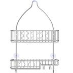Simple Houseware Stainless Steel Bathroom Hanging Shower Head Caddy Organizer (26 x 16 x 5.5 inches)