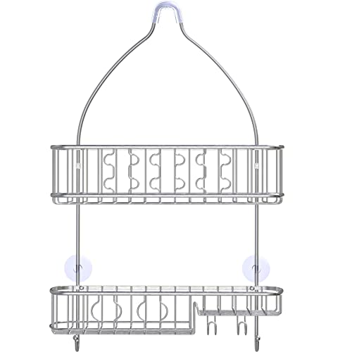 Simple Houseware Stainless Steel Bathroom Hanging Shower Head Caddy Organizer (26 x 16 x 5.5 inches)