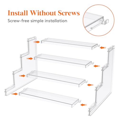 Lifewit Perfume Organizer, Bedroom Decor, Cologne Cupcake Stand, Tool-Free Assembly, Makeup Display Shelf for Vanity Bathroom Counter Storage, Clear, 23 cm/9", 2 Pcs - color: Clear, size: 9 Inch,2 Pcs