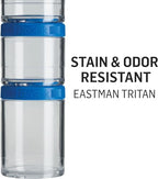 BlenderBottle GoStak Twist n' Lock Storage Jars, Starter Pak, White (Pack of 48) - color: White, size: Starter Pack (Pack of 48)