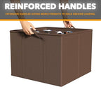 SpaceAid Shoe Organizer for Closet, 2 Pack Foldable Shoe Storage Containers Baskets Boxes Bins w/Adjustable Dividers, Fits 16-32 Pairs, Brown - color: Brown