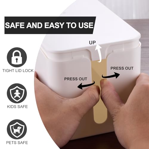 3 Pack Cable Management Box with 18 PCS Cable Management Set - Large & Medium & Small Cable Organizer Box to Hide Wires & Power Strips | TV Cord Organizer Box | for Home & Office, White - color: White