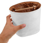 BESPORTBLE Mini Purse Organizer Insert for Bucket and Tote Bags, Lightweight Handbag Liner with Multiple Compartments, Compact Storage Solution for Women’s Small Bags 5.89x5.31x4.72in