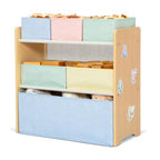 Delta Children - GapKids 6 Bin Toy Organizer - Greenguard Gold Certified, Pastel - color: Pastel