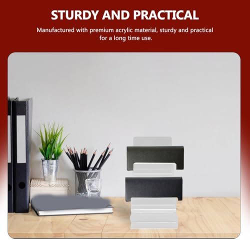 Cabilock Multi-Layer Acrylic Wallet Display Shelf 5-Tier Purse Organizer Stand for Tabletop Use Clear Acrylic Purse Display Rack for Wallets Sunglasses Jewelry Storage - 7.67X7.28X3.93 Inches - size: 5 Tier Clear