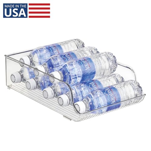 iDesign Water Bottle Organizer for Fridge or Pantry - Clear - Made in USA - style: Pack of 1